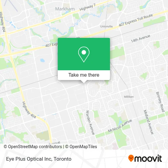 Eye Plus Optical Inc map