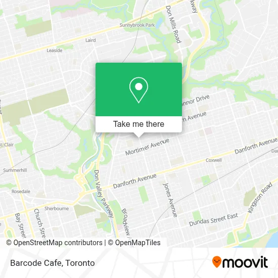 Barcode Cafe map