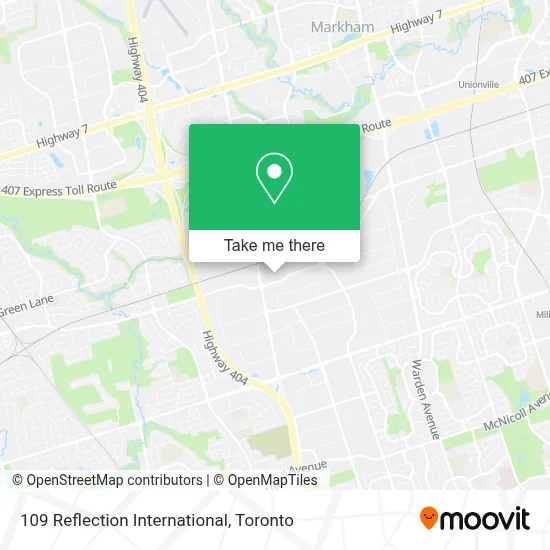 109 Reflection International map