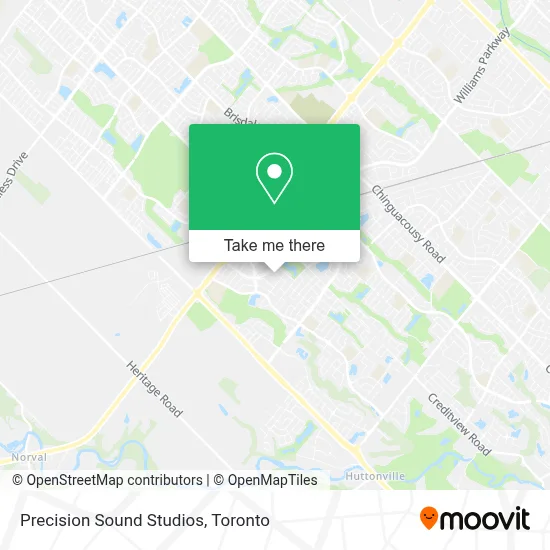 Precision Sound Studios map