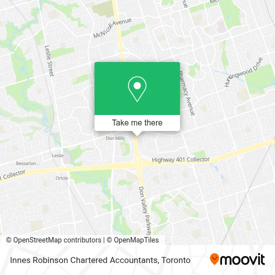 Innes Robinson Chartered Accountants map