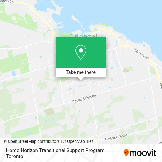 Home Horizon Transitional Support Program map