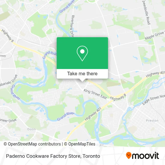 Paderno Cookware Factory Store plan