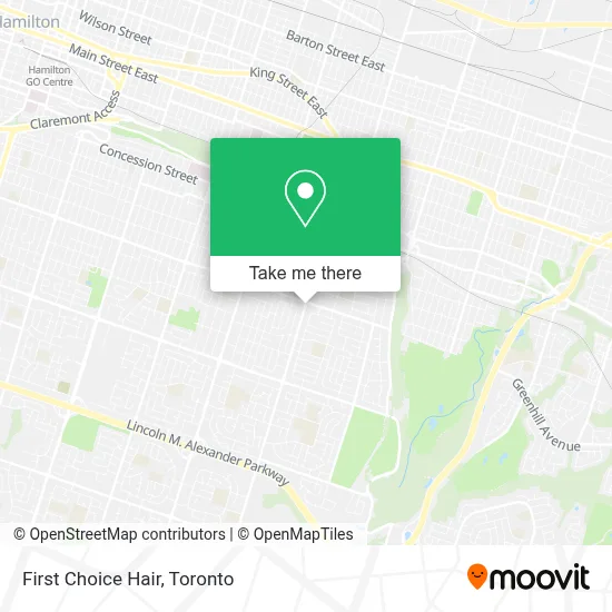 First Choice Hair map