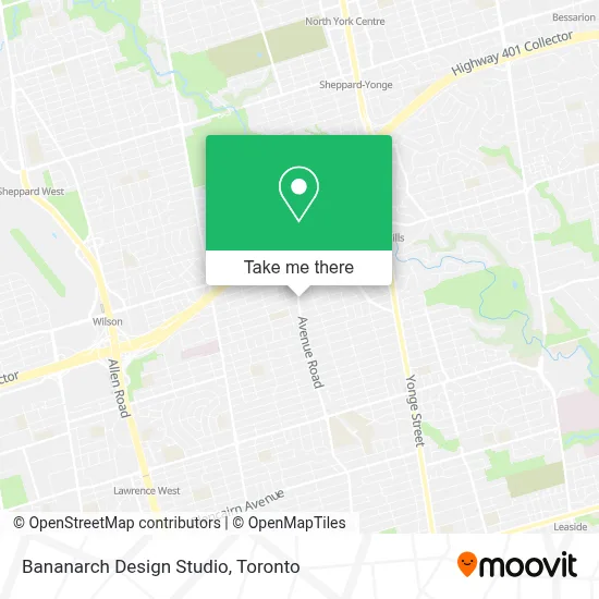 Bananarch Design Studio map