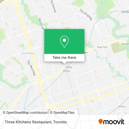 Three Kitchens Restaurant map