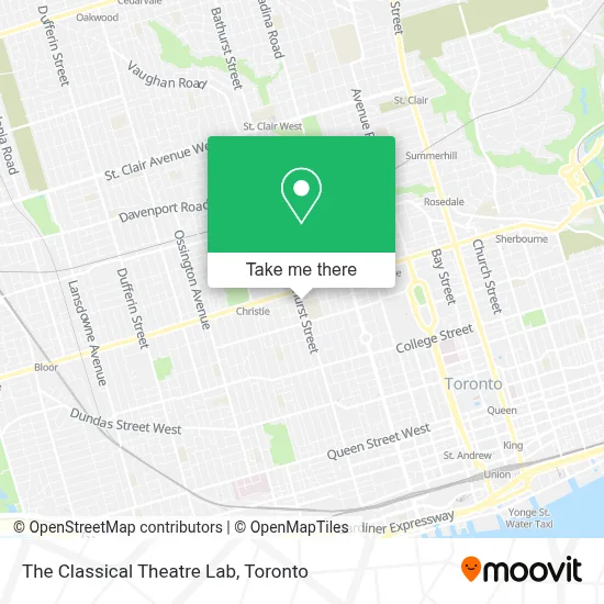 The Classical Theatre Lab map