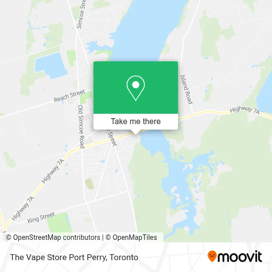The Vape Store Port Perry map