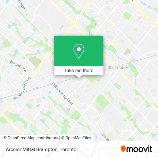 Arcelor Mittal Brampton map