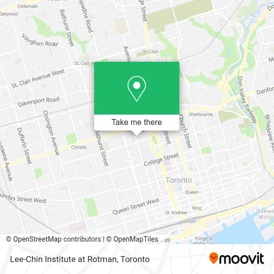 Lee-Chin Institute at Rotman map
