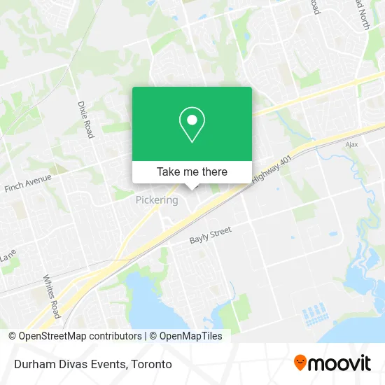 Durham Divas Events map