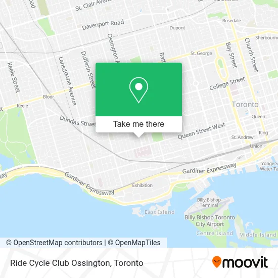 Ride Cycle Club Ossington plan