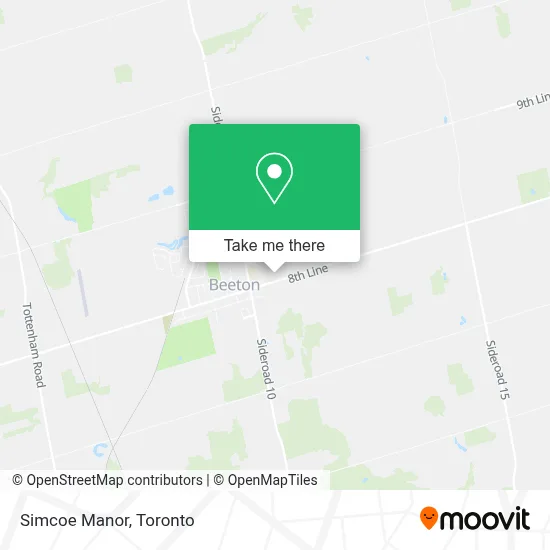 Simcoe Manor map