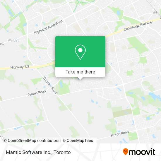 Mantic Software Inc. map