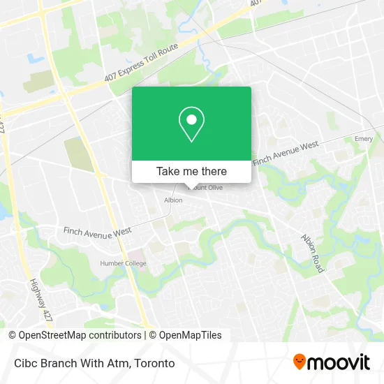 Cibc Branch With Atm map
