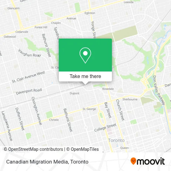Canadian Migration Media map