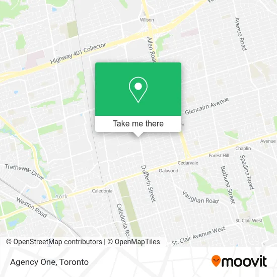 Agency One map