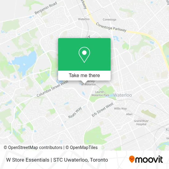 W Store Essentials | STC Uwaterloo map