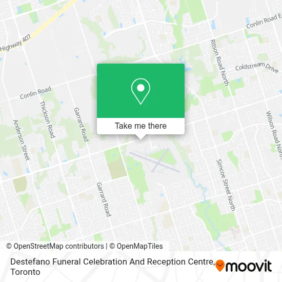 Destefano Funeral Celebration And Reception Centre map