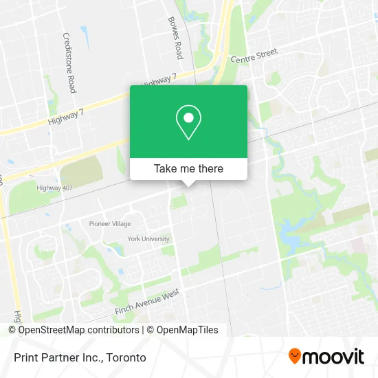 Print Partner Inc. map