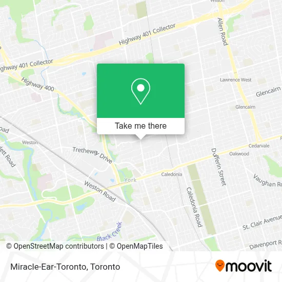 Miracle-Ear-Toronto map