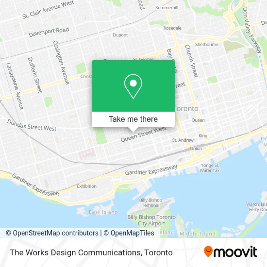 The Works Design Communications map