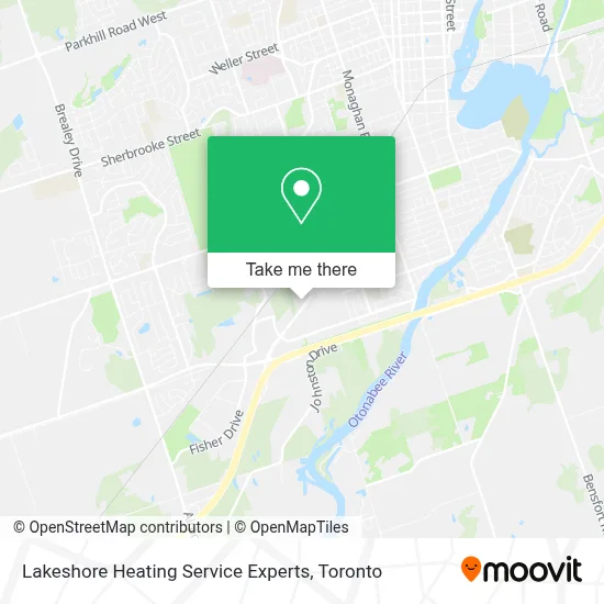 Lakeshore Heating Service Experts map