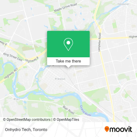 Onhydro Tech map