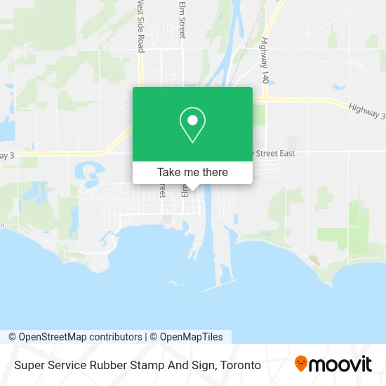Super Service Rubber Stamp And Sign map