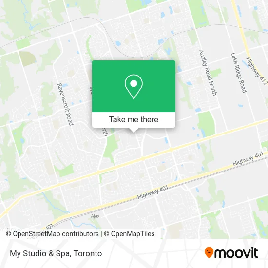 My Studio & Spa map