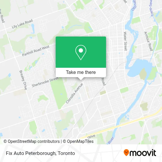 Fix Auto Peterborough map