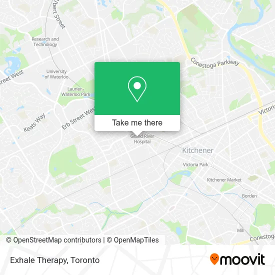 Exhale Therapy map