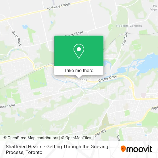 Shattered Hearts - Getting Through the Grieving Process map