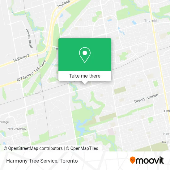 Harmony Tree Service map