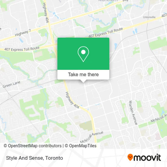 Style And Sense map