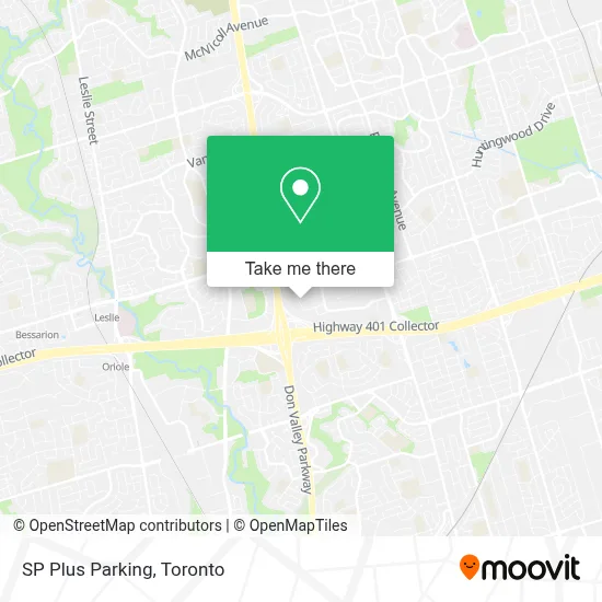 SP Plus Parking map