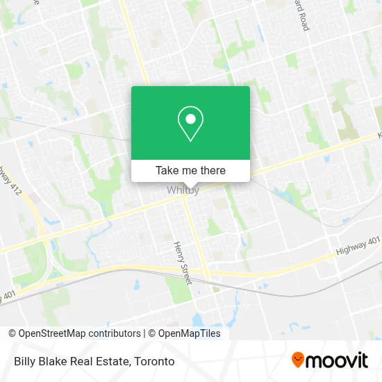 Billy Blake Real Estate map
