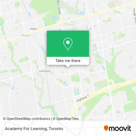 Academy For Learning map