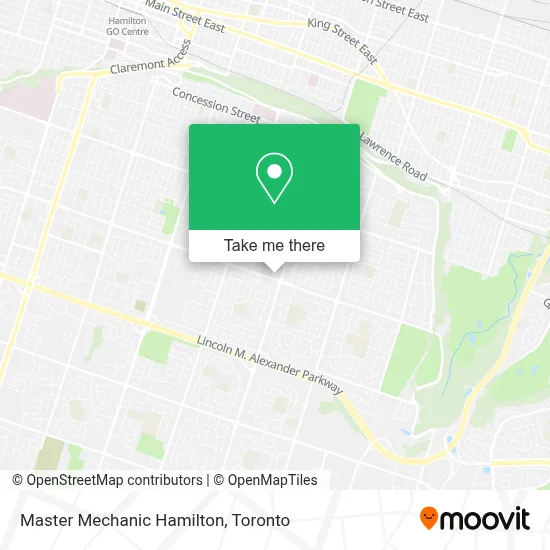 Master Mechanic Hamilton map