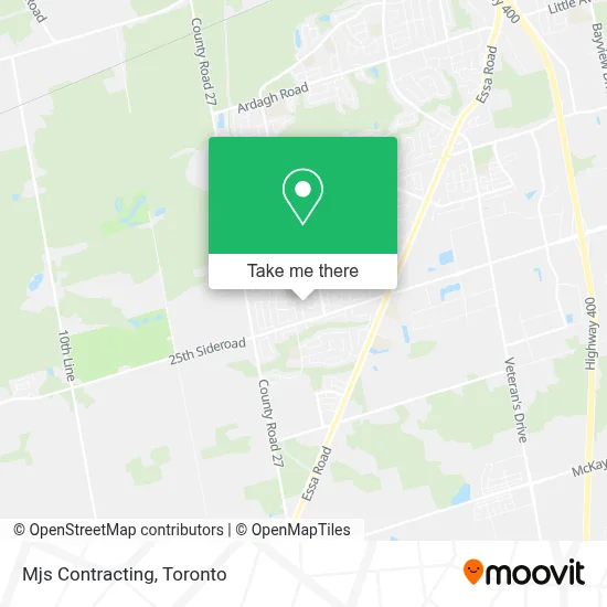 Mjs Contracting map