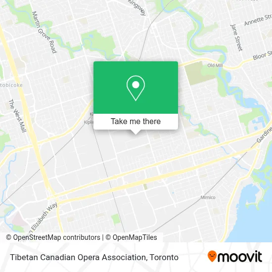 Tibetan Canadian Opera Association map