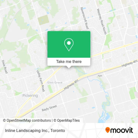 Inline Landscaping Inc. map