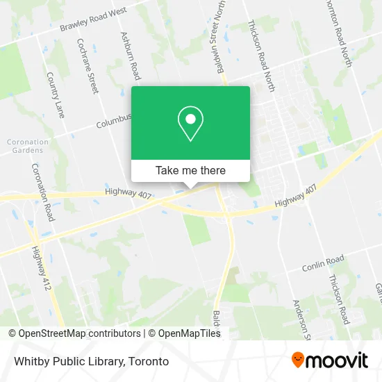 Whitby Public Library map