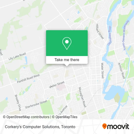 Corkery's Computer Solutions map