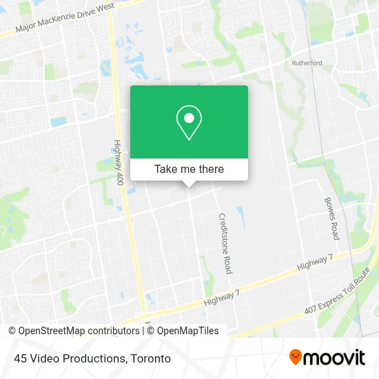 45 Video Productions map