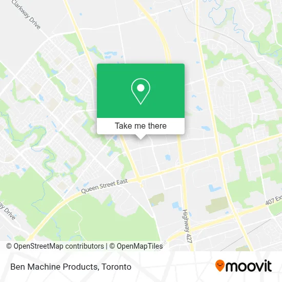Ben Machine Products map
