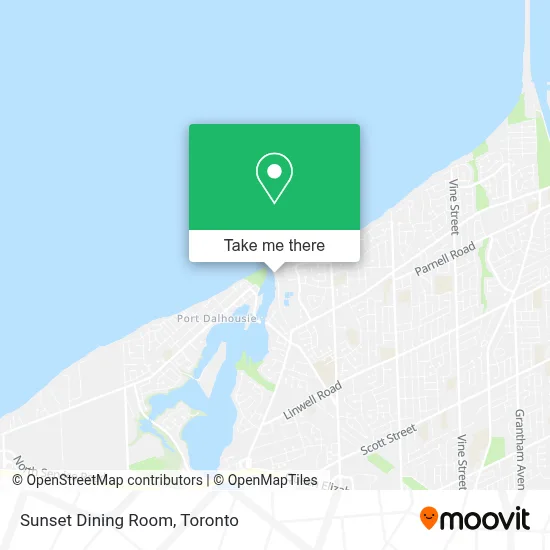 Sunset Dining Room map