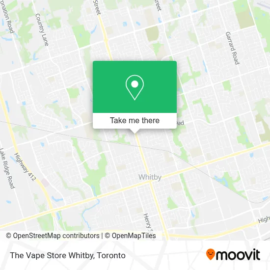 The Vape Store Whitby map
