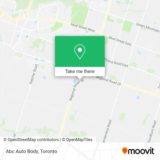Abc Auto Body map