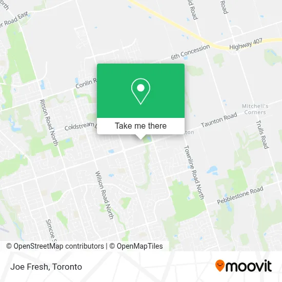 Joe Fresh map